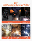 VEVOR MIG Welder 250A Pluse Mig Welding Machine 5-in-1 Synergic Welder Machine