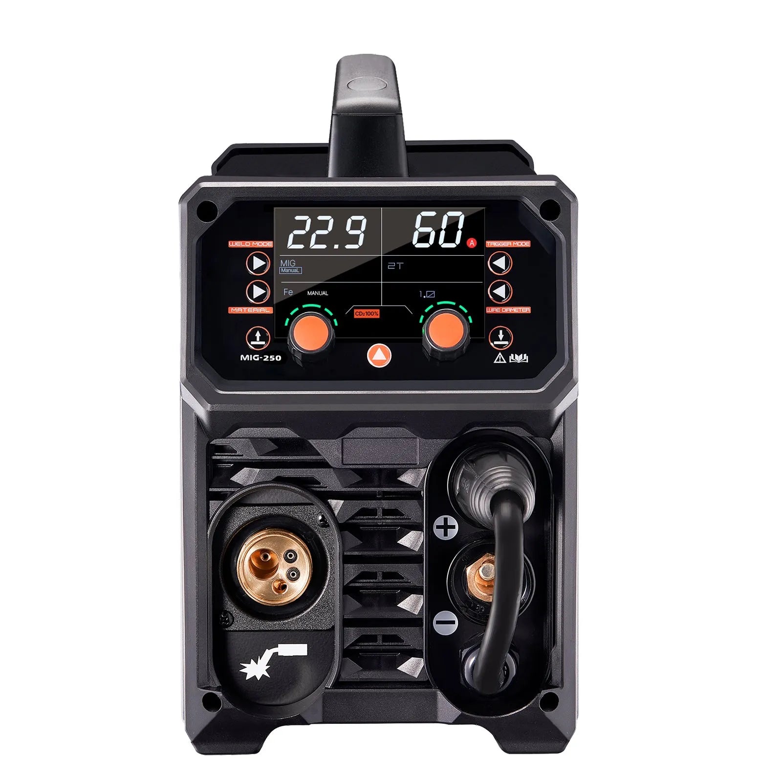 VEVOR MIG Welder 250A Pluse Mig Welding Machine 5-in-1 Synergic Welder Machine