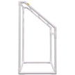 VEVOR Pool Towel Rack, 5 Bar, White, Freestanding Outdoor PVC Trapedozal Poolside Storage Organizer, Include 8 Towel Clips, Mesh Bag, Hook, Also Stores Floats and Paddles, for Beach, Swimming Pool