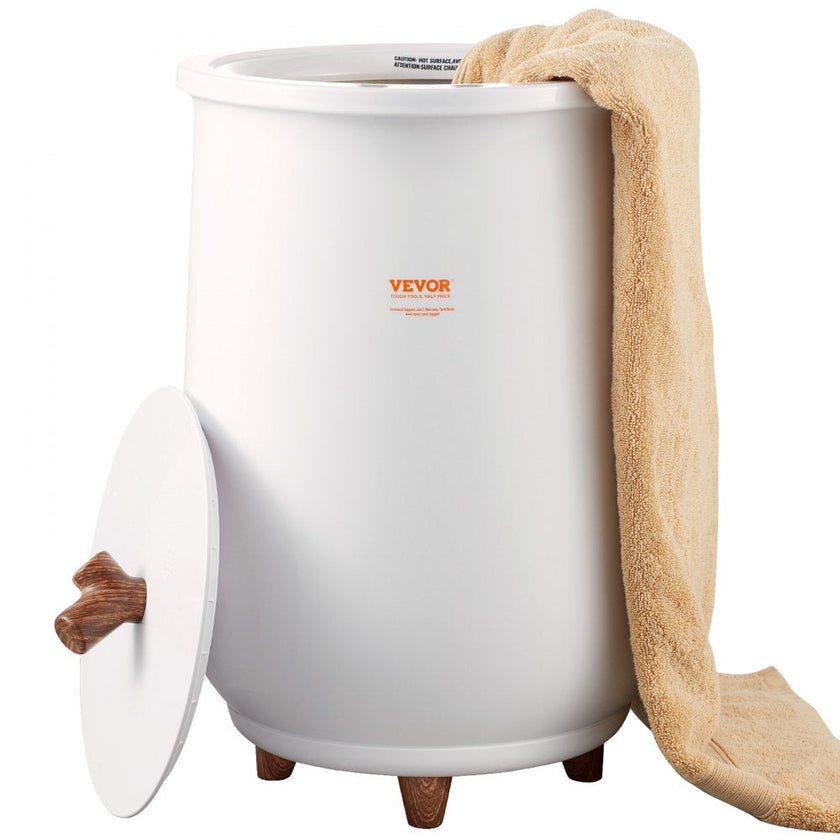 VEVOR Towel Warmer Bucket, 20L Large Towel Warmer for Bathroom, Auto Shut Off Towel Heater with 4-Level Timer Fits up to Two 40