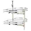 VEVOR 2 Tier Swing Right Blind Corner Cabinet Pull Out Soft Close Organizer