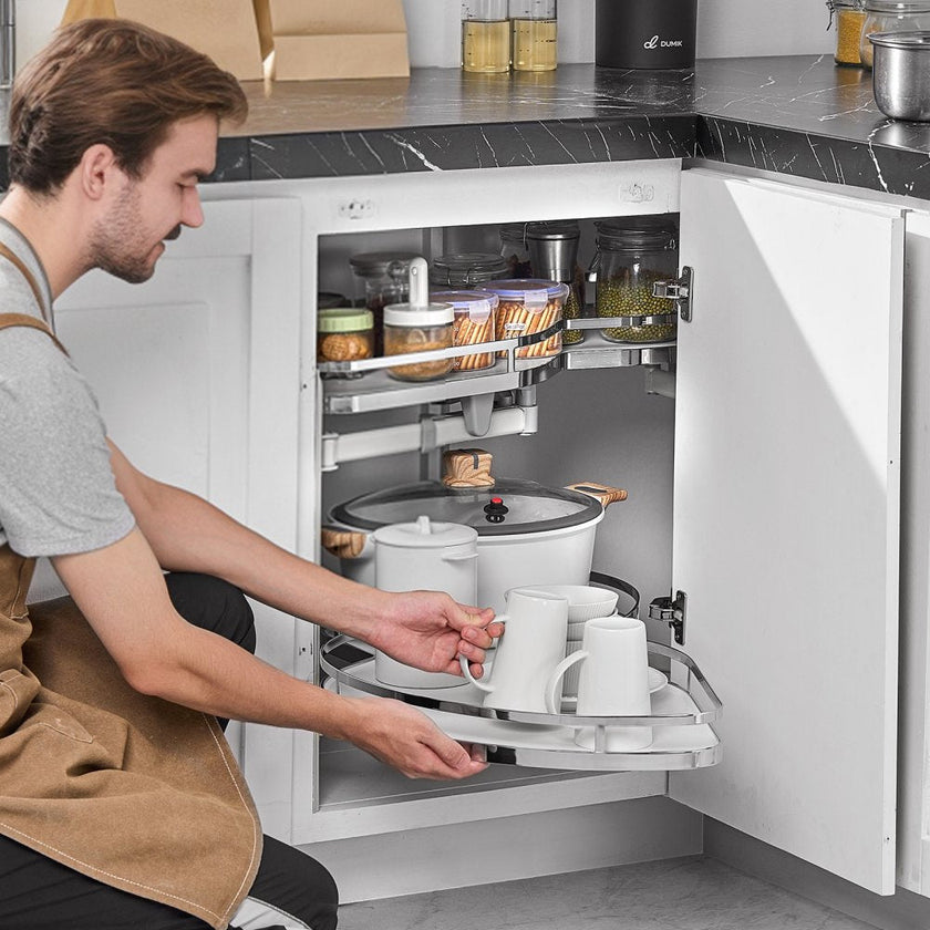 VEVOR 2 Tier Swing Left Blind Corner Cabinet Pull Out Soft Close Organizer