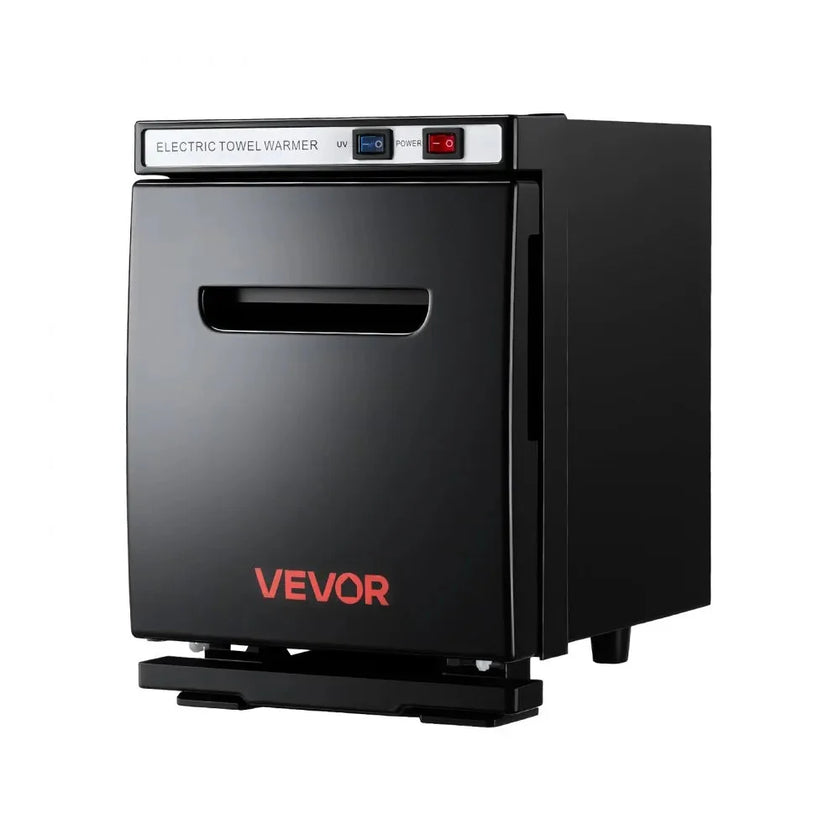 VEVOR Hot Towel Warmer, 1.1 gal Towel Cabinet with Rack & Clips, Holds 8–12 Towels, Portable Heating Cabinet for Spa, Barber, Massage, Salon, Black