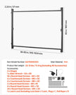 VEVOR Gate Building Kit Fits 36 to 60 in Wide Openings 6 to 7 ft High Fence