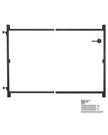 VEVOR Gate Building Kit Fits 36 to 60 in Wide Openings 6 to 7 ft High Fence