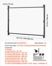 VEVOR Gate Building Kit Fits 40 to 72 in Wide Openings 4 to 5 ft High Fence