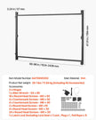 VEVOR Gate Building Kit Fits 60 to 96 in Wide Openings 4 to 5 ft High Fence