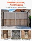 VEVOR Gate Building Kit Fits 60 to 96 in Wide Openings 6 to 7 ft High Fence
