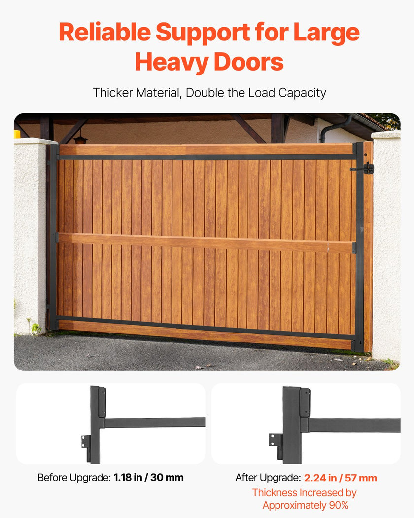 VEVOR Gate Building Kit Fits 60 to 96 in Wide Openings 6 to 7 ft High Fence