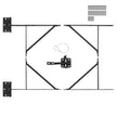 VEVOR Gate Corner Brace Bracket Anti Sag Gate Frame Hardware Kit for Stable Gate