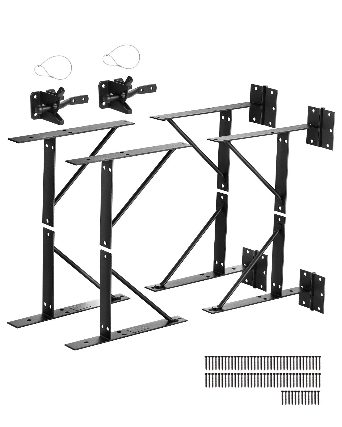 VEVOR Gate Corner Brace Bracket 2 Sets Anti Sag Gate Frame Hardware Kit Iron