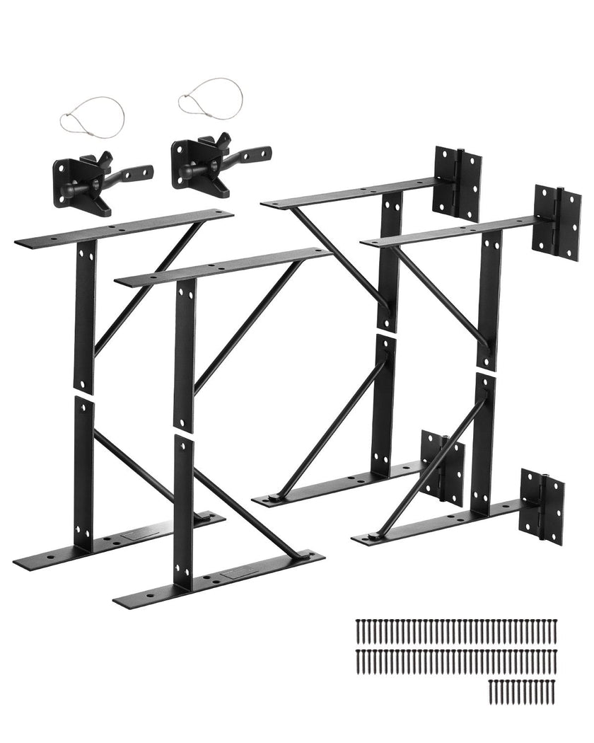 VEVOR Gate Corner Brace Bracket 2 Sets Anti Sag Gate Frame Hardware Kit Iron