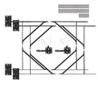 VEVOR Gate Corner Brace Bracket 2 Sets Anti Sag Gate Frame Hardware Kit Iron
