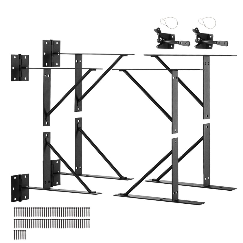 VEVOR Gate Corner Brace Bracket 2 Sets Anti Sag Gate Frame Hardware Kit Iron