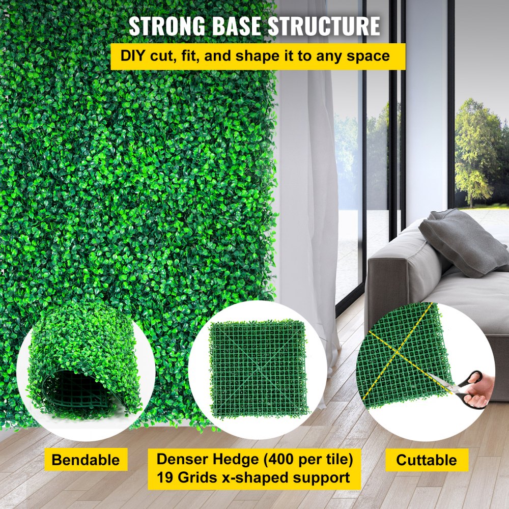VEVOR Artificial Boxwood Panels, 14 PCS 20