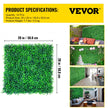 VEVOR Artificial Boxwood Panels, 14 PCS 20