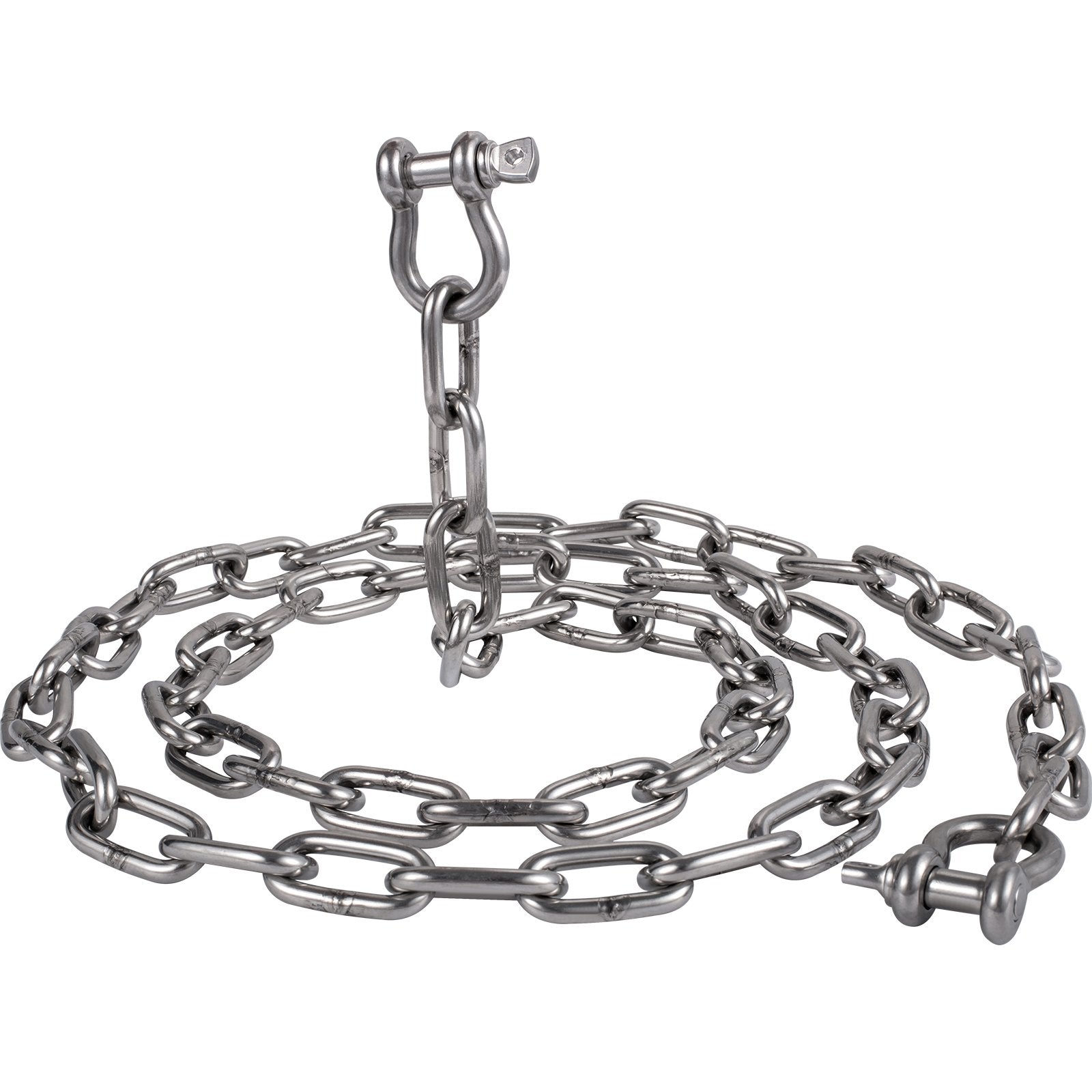 VEVOR Anchor Chain, 10 ft x 5/16 in Stainless Steel Chain, 3/8