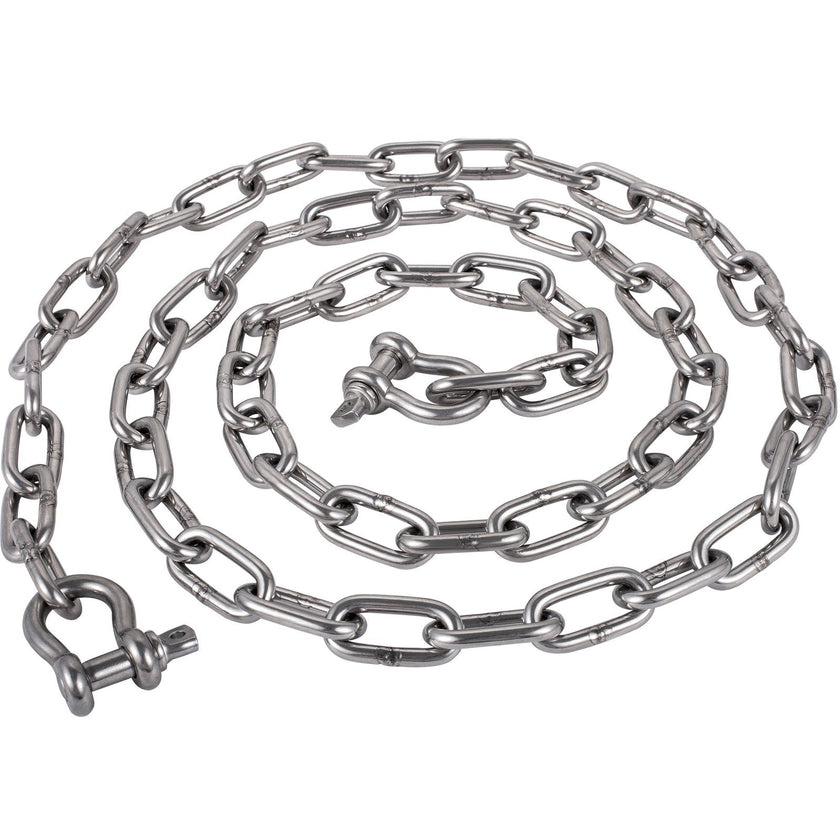 VEVOR Anchor Chain, 10 ft x 5/16 in Stainless Steel Chain, 3/8