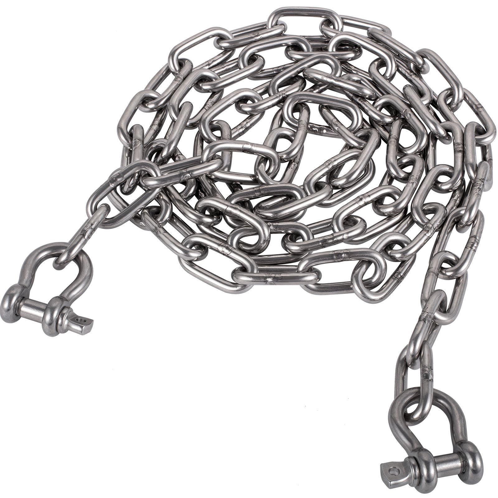 VEVOR Anchor Chain, 10 ft x 5/16 in Stainless Steel Chain, 3/8