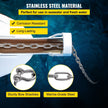 VEVOR Anchor Chain, 10 ft x 5/16 in Stainless Steel Chain, 3/8