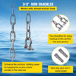 VEVOR Anchor Chain, 10 ft x 5/16 in Stainless Steel Chain, 3/8