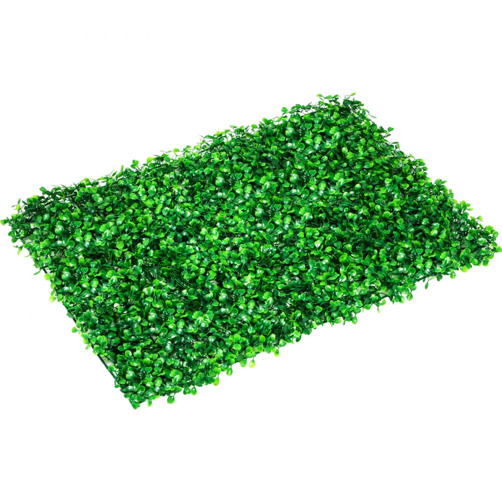 VEVOR Artificial Boxwood Panel UV 10pcs Boxwood Hedge Wall Panels Artificial Grass Backdrop Wall 24X16
