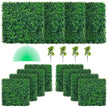 VEVOR Artificial Boxwood Panel UV 12pcs Boxwood Hedge Wall Panels Artificial Grass Backdrop Wall 20X20