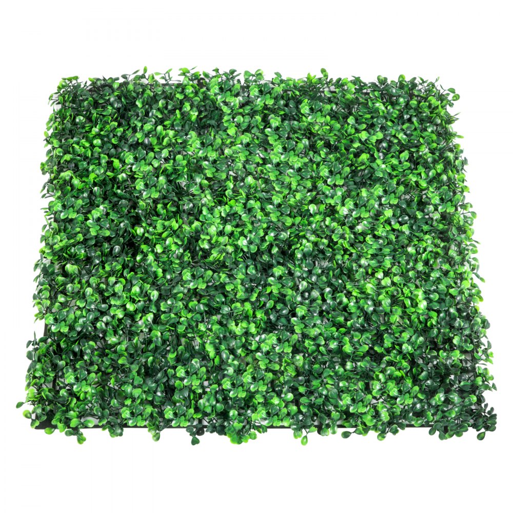 VEVOR Artificial Boxwood Panel UV 12pcs Boxwood Hedge Wall Panels Artificial Grass Backdrop Wall 20X20