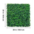 VEVOR Artificial Boxwood Panel UV 12pcs Boxwood Hedge Wall Panels Artificial Grass Backdrop Wall 20X20