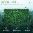 VEVOR 12pcs Artificial Boxwood Panel UV Boxwood Hedge Wall Panels Artificial Grass Backdrop Wall 24X16
