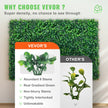 VEVOR 12pcs Artificial Boxwood Panel UV Boxwood Hedge Wall Panels Artificial Grass Backdrop Wall 24X16