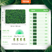 VEVOR 12pcs Artificial Boxwood Panel UV Boxwood Hedge Wall Panels Artificial Grass Backdrop Wall 24X16