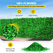 VEVOR Artificial Boxwood Panel UV 48pcs Boxwood Hedge Wall Panels Artificial Grass Backdrop Wall 10X10