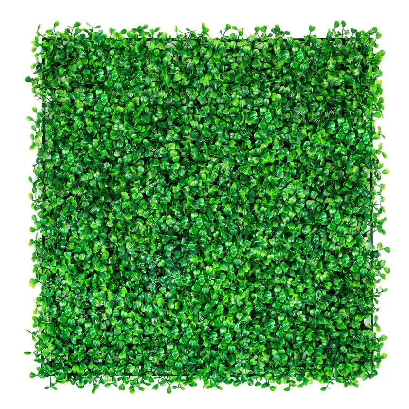 VEVOR Artificial Boxwood Panel UV 48pcs Boxwood Hedge Wall Panels Artificial Grass Backdrop Wall 10X10