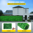 VEVOR Artificial Boxwood Panel UV 4pcs Boxwood Hedge Wall Panels Artificial Grass Backdrop Wall 24X16