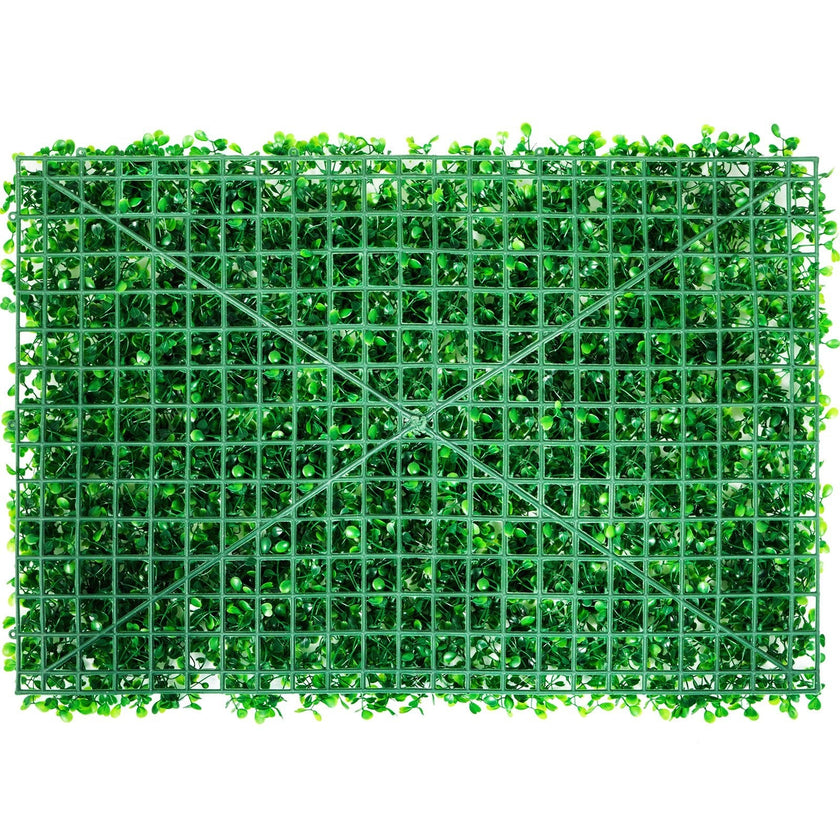 VEVOR Artificial Boxwood Panel UV 4pcs Boxwood Hedge Wall Panels Artificial Grass Backdrop Wall 24X16