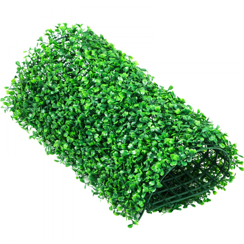 VEVOR Artificial Boxwood Panel UV 6pcs Boxwood Hedge Wall Panels, Artificial Grass Backdrop Wall 20
