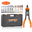 VEVOR Rivet Nut Tool, 16” Rivnut Tool Kit with 13PCS Metric and SAE Mandrels, 186PCS Rivet Nuts, M3, M4, 10-24, M5, M6, 1/4-20, 8-32, 5/16-18, M8, 3/8-16, M10, M12, 1/2-13, With Carrying Case