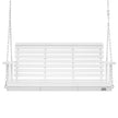 VEVOR Wooden Porch Swing 4.5 ft, Patio bench swing for Courtyard & Garden, Upgraded 880 lbs Strong Load Capacity, Heavy Duty Swing Chair Bench with Hanging Chains for Outdoors, White