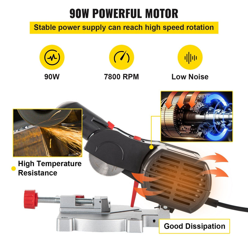 VEVOR Mini Miter Cut-off Chop Saw, Two 2-5/16\