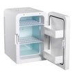 VEVOR 15L Mini Fridge,12V Portable Cooler & Warmer, Lightweight Beauty Fridge With Glass Front,Mini Fridge 15 Liter/18 Can For Food, Drinks, Skincare, Beauty, Makeup & Cosmetics (Green)