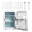 VEVOR 15L Mini Fridge,12V Portable Cooler & Warmer, Lightweight Beauty Fridge With Glass Front,Mini Fridge 15 Liter/18 Can For Food, Drinks, Skincare, Beauty, Makeup & Cosmetics (Green)