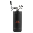 VEVOR Beer Growler Tap System, 128Oz 4L Mini Keg, 304 Stainless Steel Pressurized Beer Growler, Keg Growler with Pressure Display, CO2 Regulator Faucet, Leak-Proof Ring For Draft, Homebrew, Craft Beer