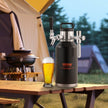 VEVOR Beer Growler Tap System, 64Oz 1.89L Mini Keg, 304 Stainless Steel Pressurized Beer Growler, Keg Growler with Pressure Display, CO2 Regulator Faucet, Leak-Proof Ring For Draft Homebrew Craft Beer