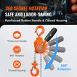 VEVOR Manual Lever Chain Hoist, 1/4 Ton 550 lbs Capacity 10 FT Come Along, G80 Galvanized Carbon Steel with Weston Double-Pawl Brake, Auto Chain Leading & 360° Rotation Hook, for Garage Factory Dock