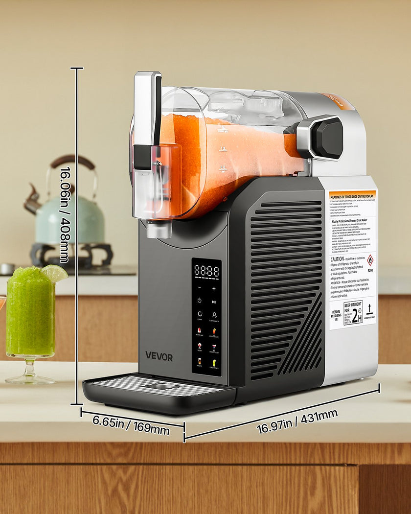 2L Slushy Machine No Ice Needed Frozen Drink Maker 6 Preset Programs