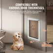 VEVOR Pet Door for Door with Lock and Magnetic Flap System Aluminum Frame Small