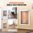 VEVOR Pet Door for Door with Lock and Magnetic Flap System Aluminum Frame XL