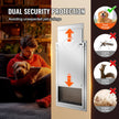 VEVOR Pet Door for Door with Lock and Magnetic Flap System Aluminum Frame XL