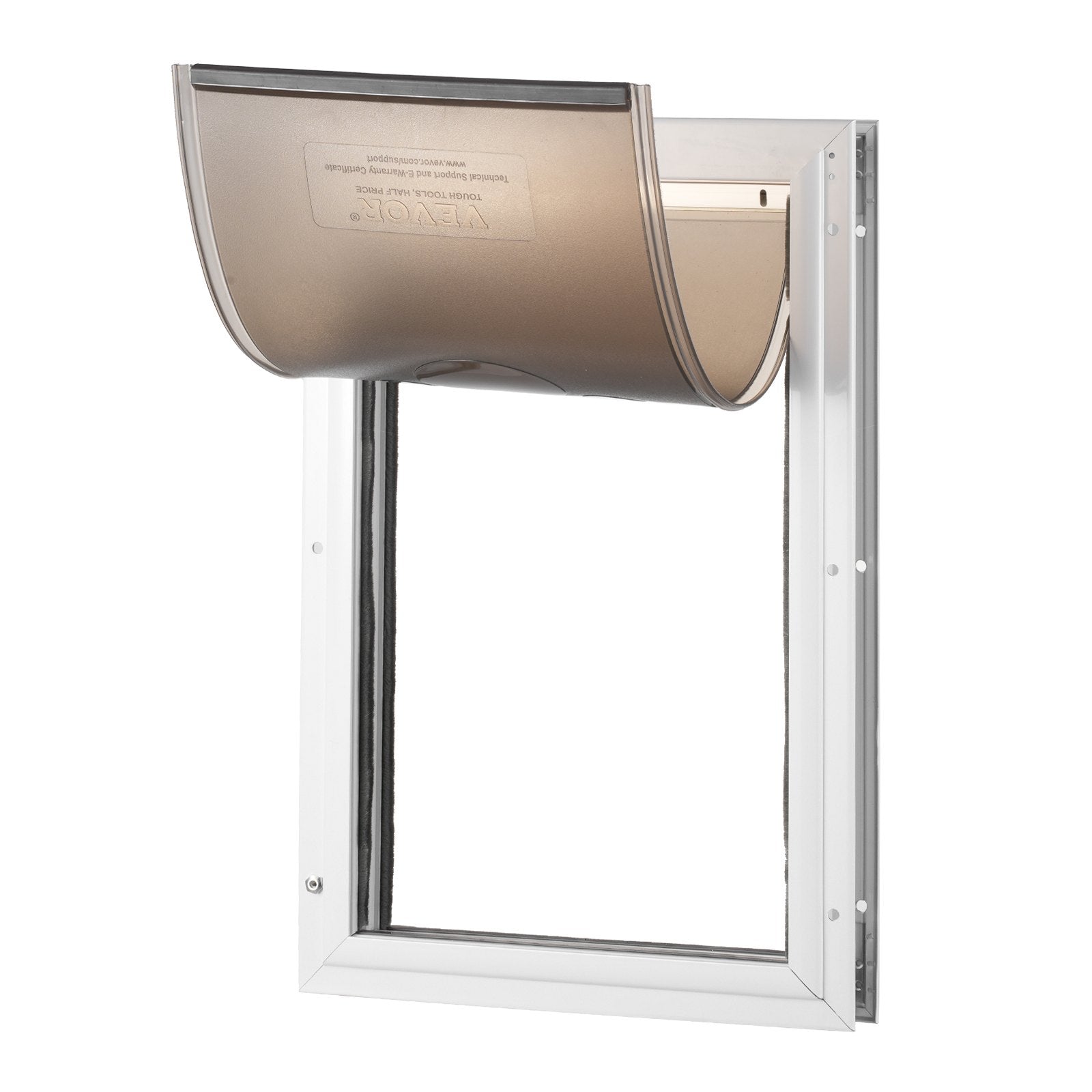 VEVOR Pet Door for Door with Lock and Magnetic Flap System Aluminum Frame XL